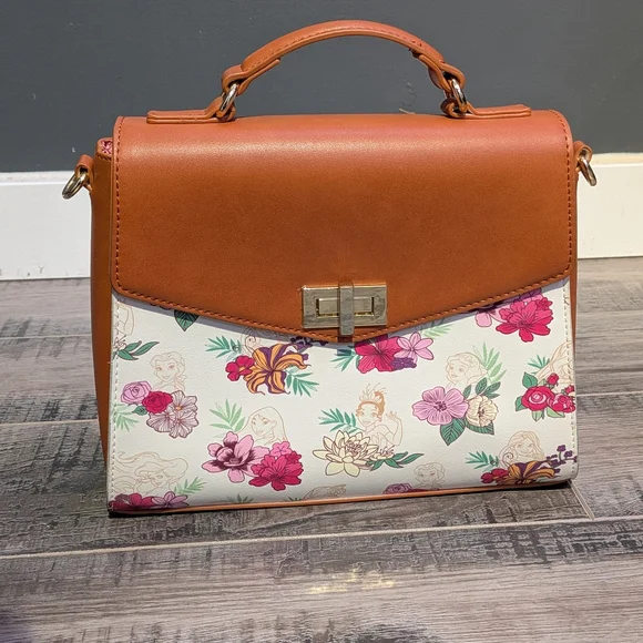 Disney Princess Floral Crossbody Loungefly - Picture 3 of 7